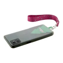 personalizowana smycz RPET na nadgarstek z uchwytem na telefon SuboFob Mobile Xmas