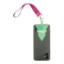 personalizowana smycz RPET na nadgarstek z uchwytem na telefon SuboFob Mobile Xmas