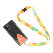 personalizowana smycz RPET z uchwytem na telefon Subyard Mobile Xmas Safe