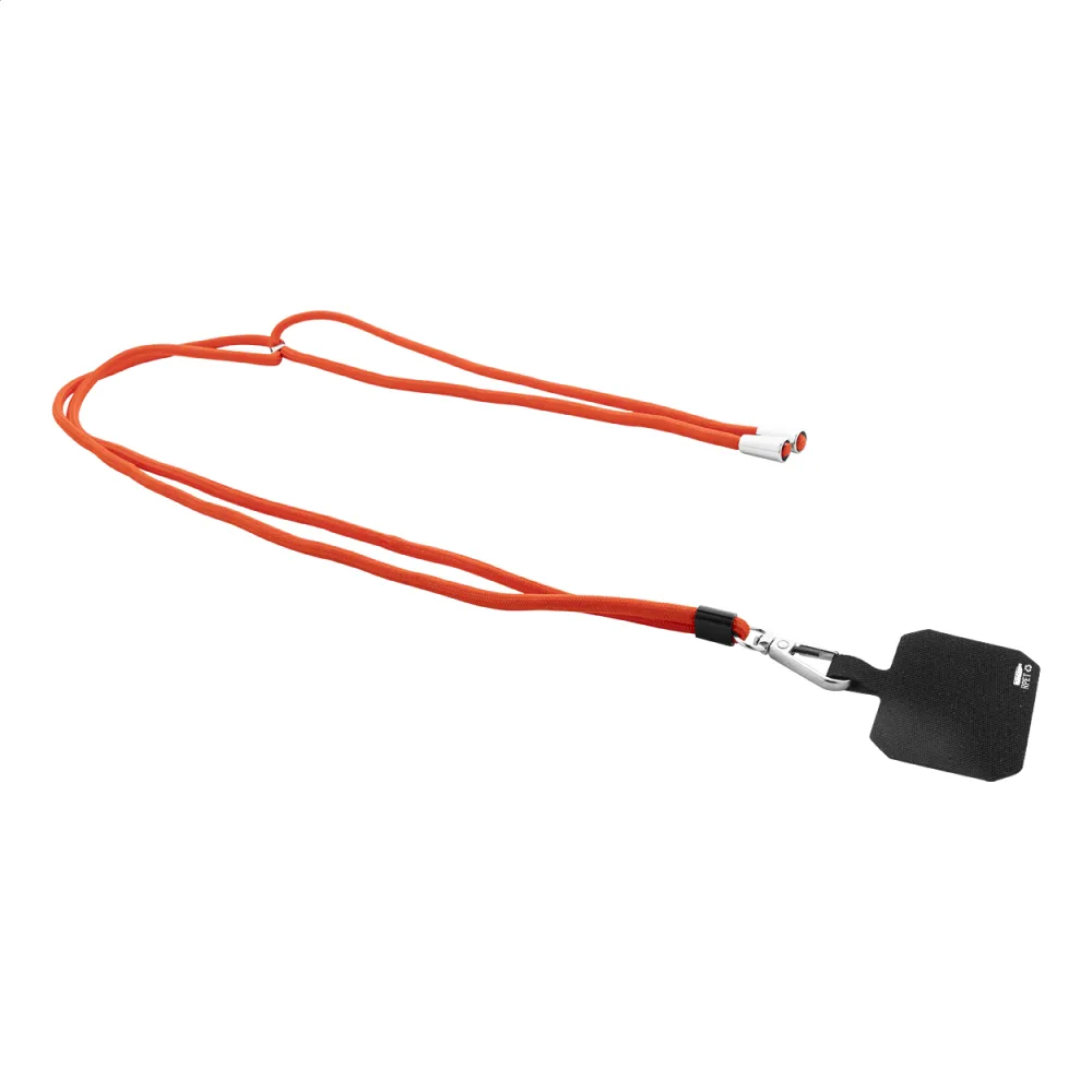 smycz RPET z uchwytem na telefon Corphon