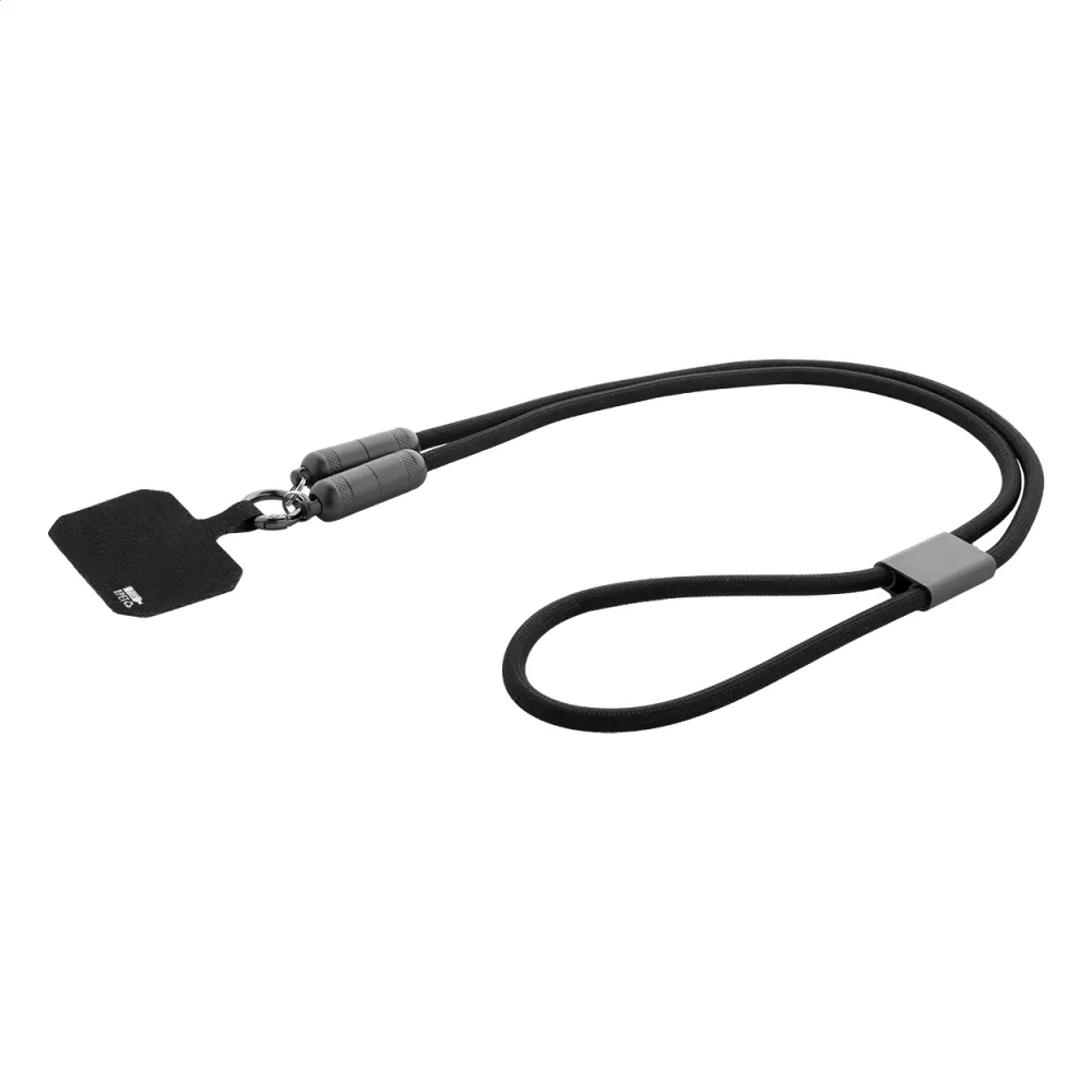 Kabel ładujący 60 W - smycz RPET Fastly