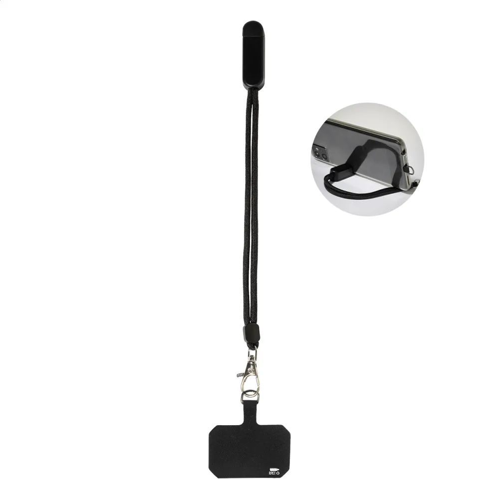 Opaska na nadgarstek z uchwytem na telefon komórkowy RPET CuffStand