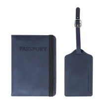 zestaw podróżny (etui na paszport i zawieszeka na bagaż RPU) TwinPass