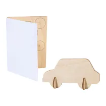 niestandardowa pocztówka z puzzlami, samochód SendCraft