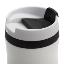 Kubek termiczny Viki 390 ml, czarny/biały