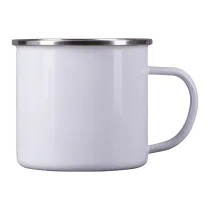 Kubek emaliowany Oldie 500 ml, biały - druga jakość