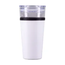 Kubek szklany Alpena 400 ml, biały