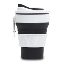 Kubek silikonowy Flexi 350 ml, czarny