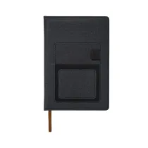 Notes z kieszonką na telefon Irun, czarny
