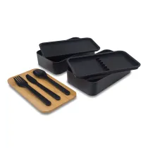Victor lunch box podwójny 1000 ml, czarny