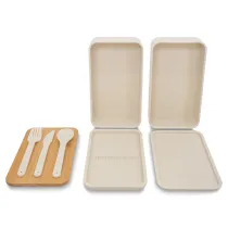 Victor lunch box podwójny 1000 ml, beżowy