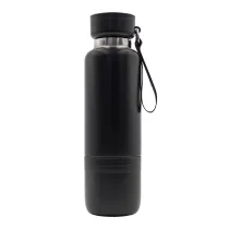 Wielofunkcyjna butelka termiczna Multina 500 ml, czarny