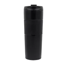Kubek termiczny z french press Aspet 450 ml, czarny