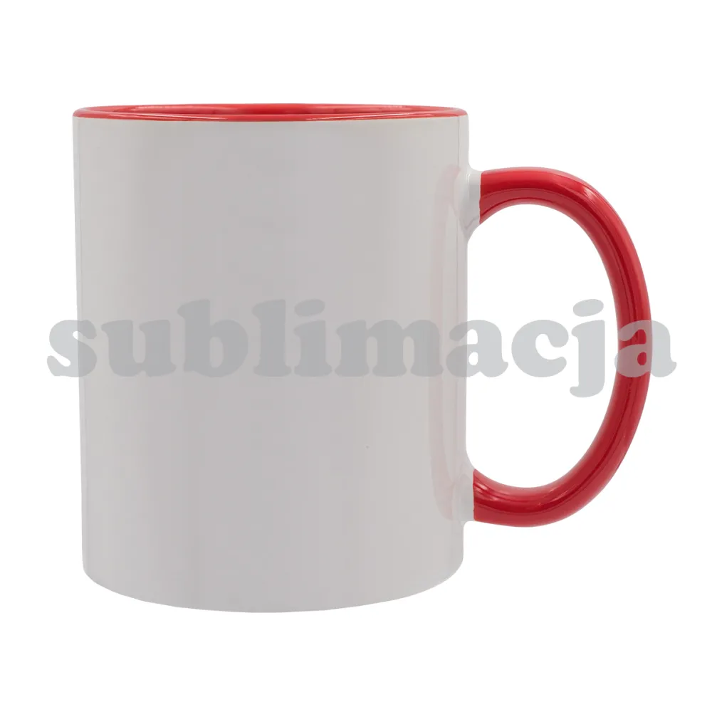 Kubek z powłoką sublimacyjną Gaeta 330 ml, czerwony