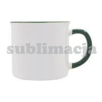 Kubek z powłoką sublimacyjną Ars 400 ml, ciemny zielony
