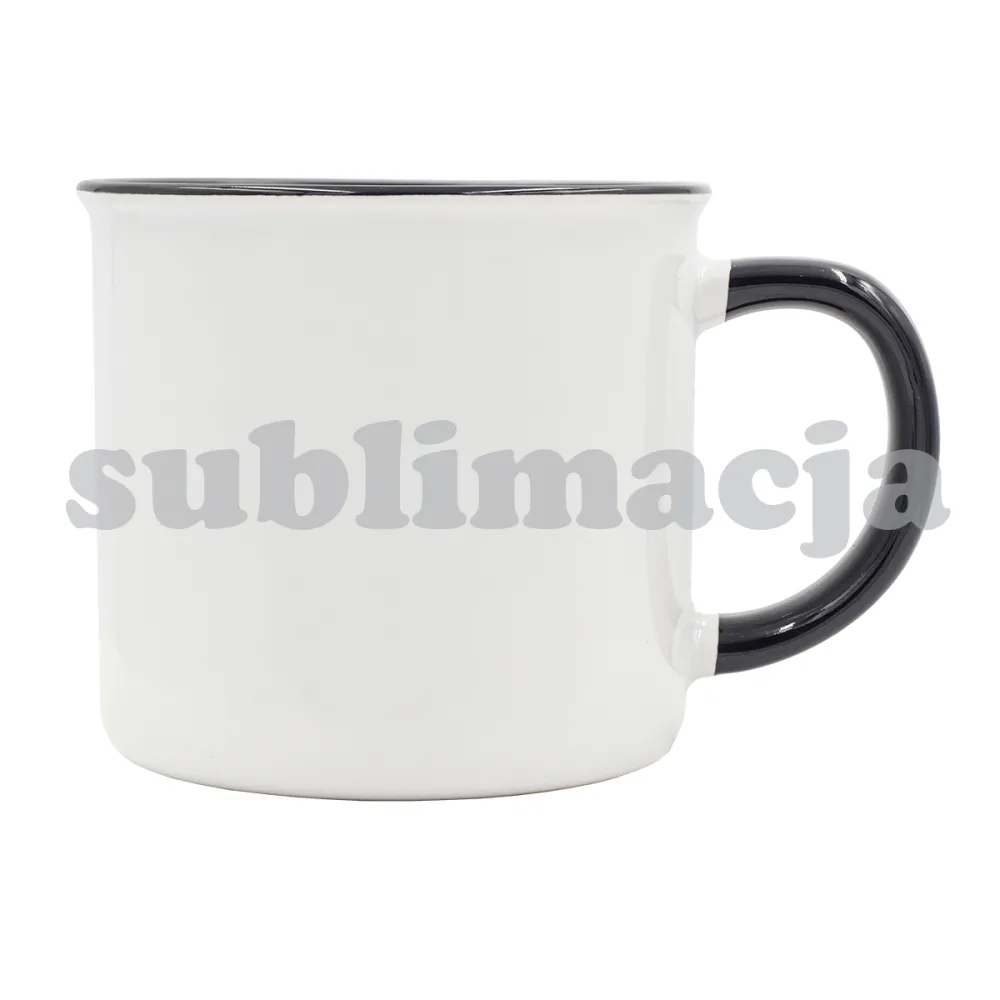 Kubek z powłoką sublimacyjną Ars 400 ml, czarny