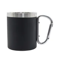 Kubek stalowy Magaro 300 ml, czarny