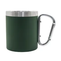 Kubek stalowy Magaro 300 ml, ciemny zielony