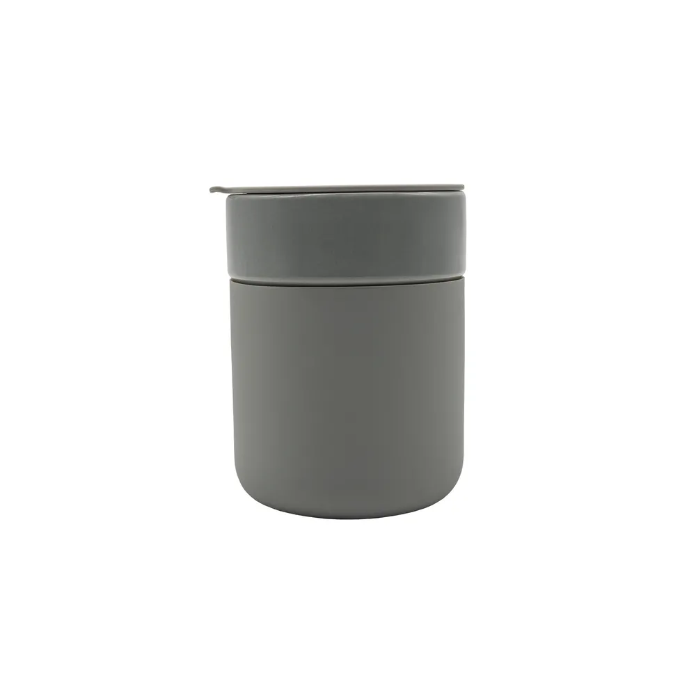 Kubek ceramiczny Caldo 370 ml, szary