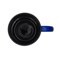 Kubek ceramiczny Velluto 350 ml, niebieski