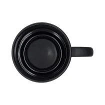Kubek ceramiczny Velluto 350 ml, czarny