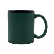 Kubek ceramiczny Velluto 350 ml, ciemny zielony