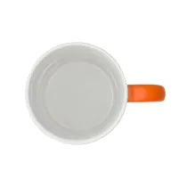 Kubek ceramiczny Velutti 350 ml, pomarańczowy