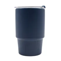 Kubek ceramiczny Azzurro 440 ml, granatowy