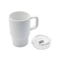Kubek ceramiczny Azzurro 440 ml, biały