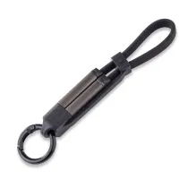 Zestaw upominkowy z kablem USB 2w1 Davos, czarny
