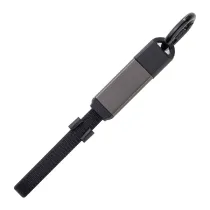 Zestaw upominkowy z kablem USB 2w1 Davos, czarny