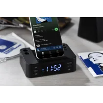 Budzik z ładowarką indukcyjną CLOCKI