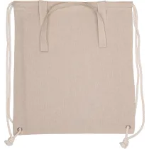 Torba bawełniana z długimi uszami z recyklingu 140 g/m2 ADDISON