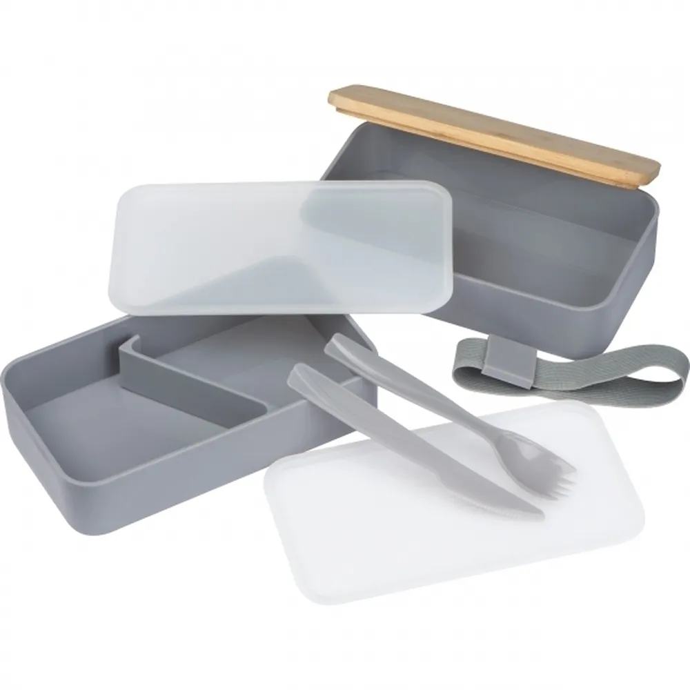 Lunch box 2x600 ml ze sztućcami PESCARA