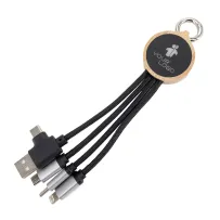 Kabel 4w1 z podświetlanym logo, LH-ZMU05