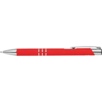 Długopis z aluminium z recyklingu półżelowy soft touch DUNMORE