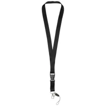 Smycz Sagan z odczepianą klamrą, uchwyt do telefonu