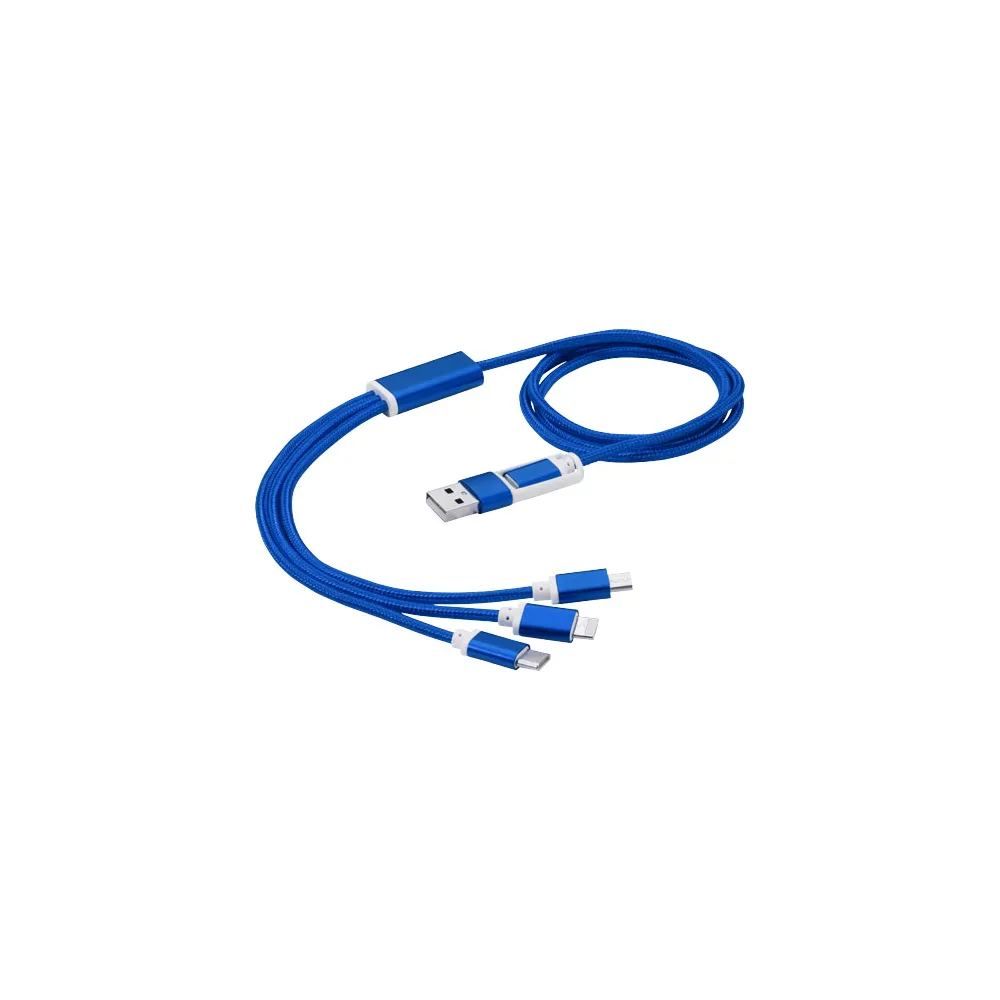 Kabel do ładowania 5 w 1 z podwójnym wejściem Versatile