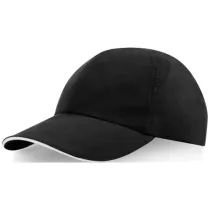 Morion dwukolorowa 6 panelowa czapka GRS z recyklingu o młodzieżowym kroju 110 g/m²