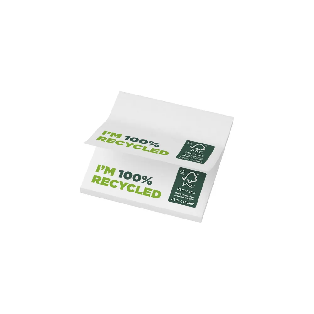 Karteczki samoprzylepne z recyklingu o wymiarach 75 x 75 mm Sticky-Mate®