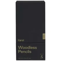 Bezdrzewne ołówki 2B Karst® w 5-paku