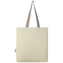 Rainbow torba na zakupy o pojemności 5 l z bawełny z recyklingu o gramaturze 180 g/m²