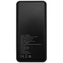 Loop powerbank o pojemności 20 000 mAh z tworzyw sztucznych pochodzących z recyklingu 