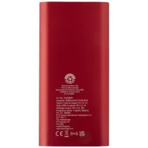 Juice bezprzewodowy powerbank o pojemności 8000 mAh Type-C z aluminium pochodzącego z recyklingu
