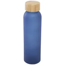 Matowa butelka ze szkła sodowo-wapniowego Lume 500 ml z zakrętką bambusową  