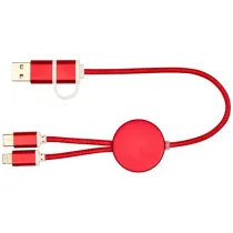 Alasia kabel do synchronizacji danych i szybkiego ładowania 5 w 1 27 W o długości 30 cm z tworzyw sztucznych i aluminium poch