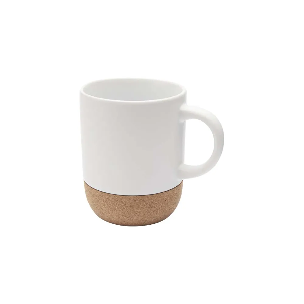 Billie kubek ceramiczny z nadrukiem sublimacyjnym o pojemności 300 ml z detalami z korka