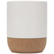 Billie kubek ceramiczny z nadrukiem sublimacyjnym o pojemności 300 ml z detalami z korka