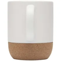 Billie kubek ceramiczny z nadrukiem sublimacyjnym o pojemności 300 ml z detalami z korka