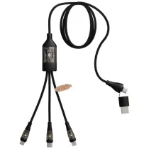 SCX.design C50 kabel szybkiego ładowania 5 w 1 o mocy 100 W/5 A z wyświetlaczem cyfrowym